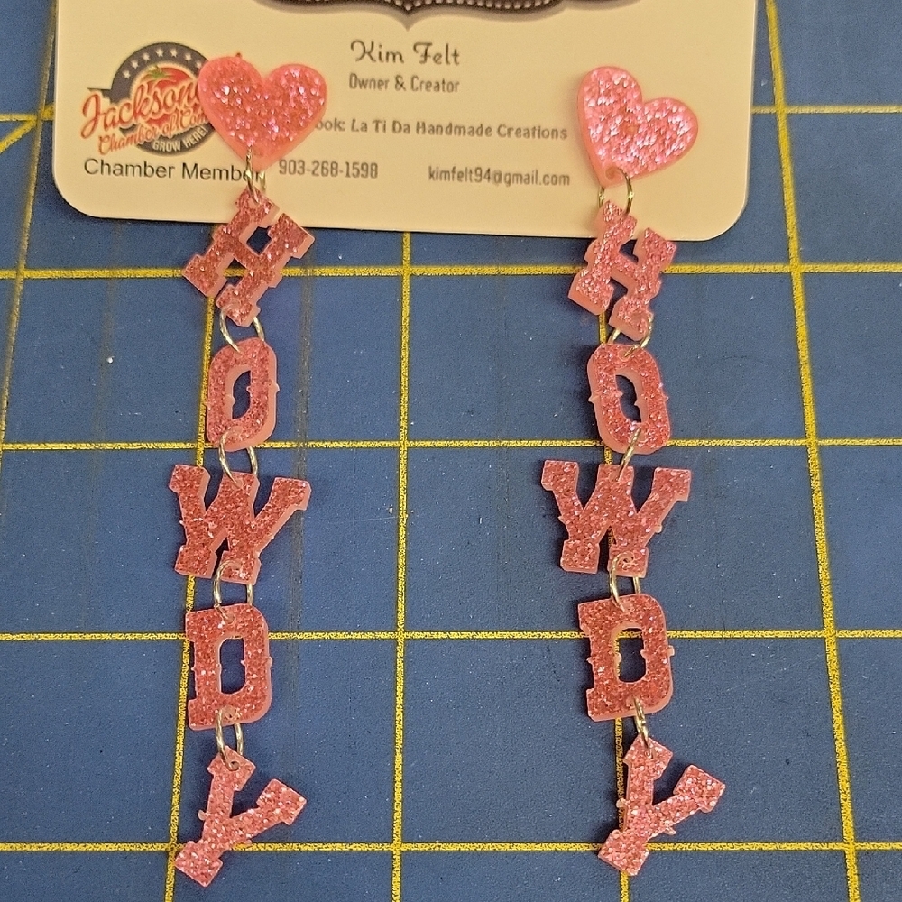 Pink Glitter 'Howdy' 4